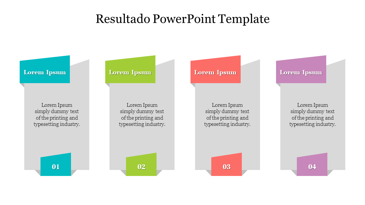 Creative Resultado PowerPoint Template Design Presentation